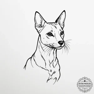 Tattoo sketch a small, simple silhouette of a... - эскиз тату (№1755001640_0, 12.08.2025 12:27) — tattoo-photo.ru