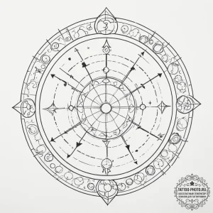 Tattoo design a geometric representation of t... - эскиз тату (№1755004419_0, 12.08.2025 13:13) — tattoo-photo.ru