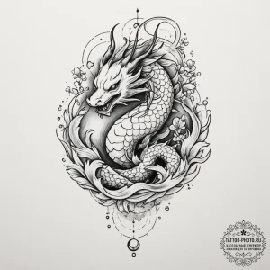 Tattoo sketch a zodiac constellation with a s... - эскиз тату (№1755006595_0, 12.08.2025 13:49) — tattoo-photo.ru