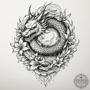 Tattoo sketch a fluid, powerful motion captur... - эскиз тату (№1755006987_0, 12.08.2025 13:56) — tattoo-photo.ru