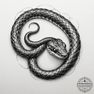 Tattoo design a single, unblinking snake's ey... - эскиз тату (№1755010355_0, 12.08.2025 14:52) — tattoo-photo.ru