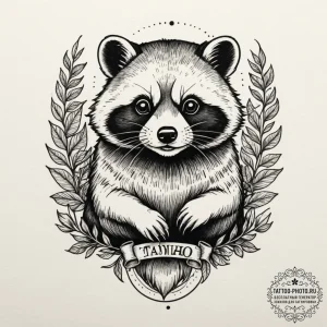 Tanuki, tattoo flash sheet design, blackwork... - эскиз тату (№1755012196_0, 12.08.2025 15:23) — tattoo-photo.ru