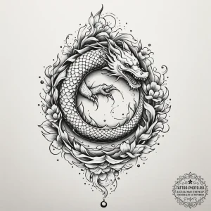 A single feather turning into birds, tattoo s... - эскиз тату (№1755014186_0, 12.08.2025 15:56) — tattoo-photo.ru