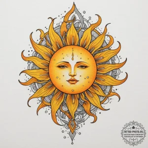 Tattoo sketch: watercolor splashes of bright… — эскиз тату (№1755022364_0, 12.08.2025 18:12) — tattoo-photo.ru