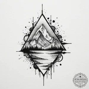 Peak ace, tattoo line art, on a clean white p... - эскиз тату (№1755026373_0, 12.08.2025 19:19) — tattoo-photo.ru
