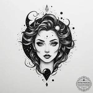 Tattoo sketch a pixelated character dissolvin... - эскиз тату (№1755026980_0, 12.08.2025 19:29) — tattoo-photo.ru
