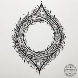 Tattoo design a flowing river of light connec... - эскиз тату (№1755031398_0, 12.08.2025 20:43) — tattoo-photo.ru