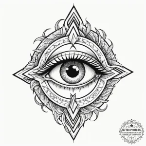 153. tattoo sketch: "gadat" rune combined wit... - эскиз тату (№1755036891_0, 12.08.2025 22:14) — tattoo-photo.ru