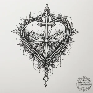 Tattoo design a delicate chain draped across... - эскиз тату (№1755038111_0, 12.08.2025 22:35) — tattoo-photo.ru