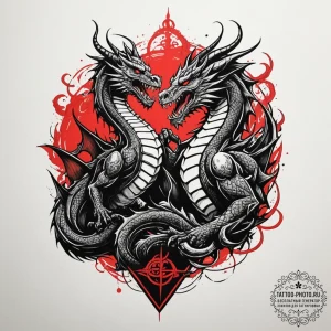 Tattoo sketch an epic battle scene silhouette... - эскиз тату (№1755051819_0, 13.08.2025 02:23) — tattoo-photo.ru