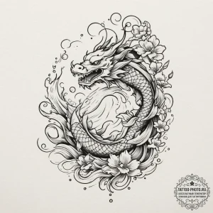 Tattoo design a small, minimalist camping sce... - эскиз тату (№1755054201_0, 13.08.2025 03:03) — tattoo-photo.ru