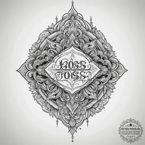Tattoo sketch a "boss fight" health bar spann... - эскиз тату (№1755060177_0, 13.08.2025 04:42) — tattoo-photo.ru