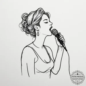 Tattoo sketch a simple silhouette of a person... - эскиз тату (№1755061775_0, 13.08.2025 05:09) — tattoo-photo.ru
