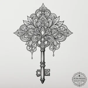 Key - эскиз тату (№1755062771_0, 13.08.2025 05:26) — tattoo-photo.ru