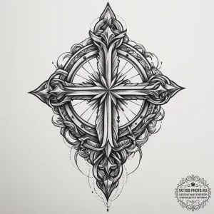 Tattoo design a symbol of personal resilience... - эскиз тату (№1755063569_0, 13.08.2025 05:39) — tattoo-photo.ru