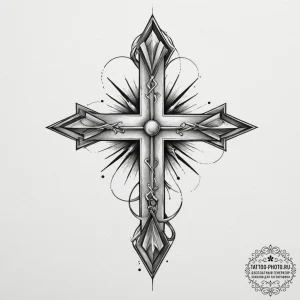 Tattoo design a futuristic medical symbol for... - эскиз тату (№1755076926_0, 13.08.2025 09:22) — tattoo-photo.ru