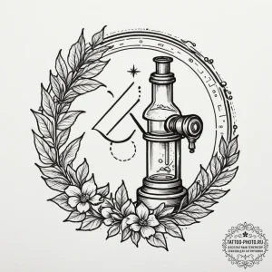 Tattoo design the glyph for virgo (6th house)... - эскиз тату (№1755077324_0, 13.08.2025 09:28) — tattoo-photo.ru