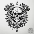 117. tattoo design: an "oud" rune intertwined... - эскиз тату (№1755079320_0, 13.08.2025 10:02) — tattoo-photo.ru