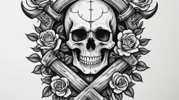 117. tattoo design: an "oud" rune intertwined... - эскиз тату (№1755079320_0, 13.08.2025 10:02) — tattoo-photo.ru