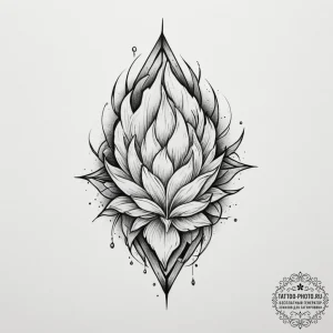 Tattoo design a subtle cracked glass effect w... - эскиз тату (№1755080323_0, 13.08.2025 10:18) — tattoo-photo.ru