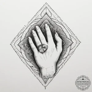 Tattoo design a subtle 'pinky promise' gestur... - эскиз тату (№1755081516_0, 13.08.2025 10:38) — tattoo-photo.ru