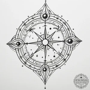 Tattoo sketch a highly detailed zodiac conste... - эскиз тату (№1755085299_0, 13.08.2025 11:41) — tattoo-photo.ru