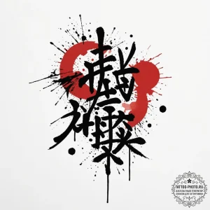 Japanese hieroglyph, concept art for tattoo,... - эскиз тату (№1755086106_0, 13.08.2025 11:55) — tattoo-photo.ru