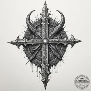The dark sign (from dark souls), tattoo sketc... - эскиз тату (№1755090064_0, 13.08.2025 13:01) — tattoo-photo.ru