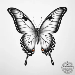 A detailed macro shot of a butterfly's wing. - эскиз тату (№1755096956_0, 13.08.2025 14:55) — tattoo-photo.ru