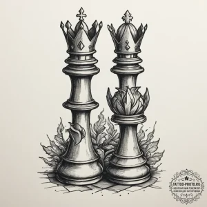 Tattoo design a stylized depiction of a strat... - эскиз тату (№1755099343_0, 13.08.2025 15:35) — tattoo-photo.ru