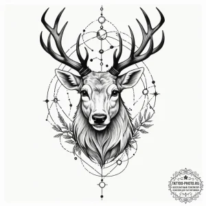Tattoo sketch a constellation forming a speci... - эскиз тату (№1755099945_0, 13.08.2025 15:45) — tattoo-photo.ru