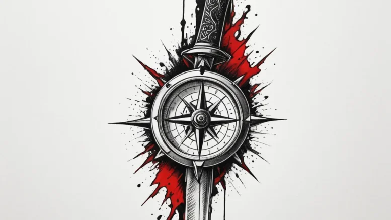 Tattoo sketch a tactical knife blade with a s... - эскиз тату (№1755101360_0, 13.08.2025 16:09) — tattoo-photo.ru