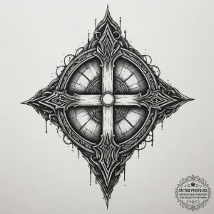 Tattoo sketch a fantasy dungeon entrance with... - эскиз тату (№1755101558_0, 13.08.2025 16:12) — tattoo-photo.ru