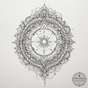 Nebula, tattoo sketch design, on a clean whit... - эскиз тату (№1755103931_0, 13.08.2025 16:52) — tattoo-photo.ru