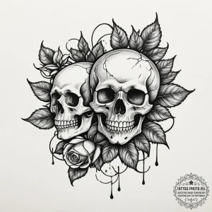 Tattoo sketch a single, perfectly ripe cherry... - эскиз тату (№1755116589_0, 13.08.2025 20:23) — tattoo-photo.ru