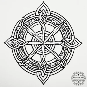 Tattoo design a zodiac symbol formed by inter... - эскиз тату (№1755118008_0, 13.08.2025 20:46) — tattoo-photo.ru