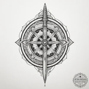 Tattoo sketch a powerful hand holding a sword... - эскиз тату (№1755120408_0, 13.08.2025 21:26) — tattoo-photo.ru