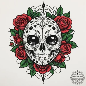 Ladybug, concept art for tattoo, vibrant colo... - эскиз тату (№1755124208_0, 13.08.2025 22:30) — tattoo-photo.ru