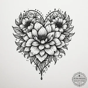 Tattoo design a pixelated heart that is also... - эскиз тату (№1755136068_0, 14.08.2025 01:47) — tattoo-photo.ru