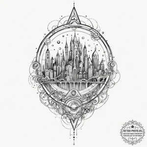 Tattoo sketch the glyph for aquarius (11th ho... - эскиз тату (№1755139290_0, 14.08.2025 02:41) — tattoo-photo.ru