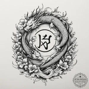 102. tattoo design: a "opora" rune integrated... - эскиз тату (№1755141079_0, 14.08.2025 03:11) — tattoo-photo.ru