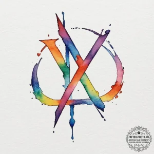 57. tattoo design: a minimalist "mir" rune, d... - эскиз тату (№1755142695_0, 14.08.2025 03:38) — tattoo-photo.ru