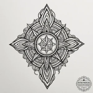 Tattoo design: a protective tattoo of mokosh'... - эскиз тату (№1755142894_0, 14.08.2025 03:41) — tattoo-photo.ru