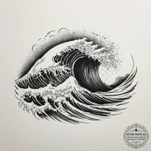 Tattoo design an abstract interpretation of a... - эскиз тату (№1755143895_0, 14.08.2025 03:58) — tattoo-photo.ru