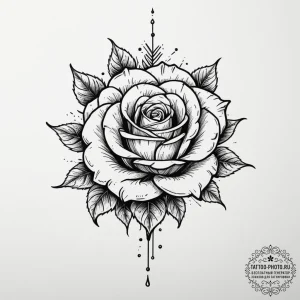Glitchy, pixelated rose, tattoo drawing outli... - эскиз тату (№1755144491_0, 14.08.2025 04:08) — tattoo-photo.ru