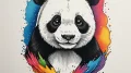 Panda, tattoo sketch design, vibrant colors,... - эскиз тату (№1755145902_0, 14.08.2025 04:31) — tattoo-photo.ru