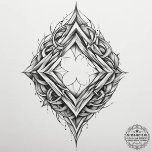 Tattoo sketch an abstract representation of a... - эскиз тату (№1755147503_0, 14.08.2025 04:58) — tattoo-photo.ru