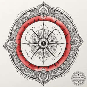 Tattoo sketch a single zodiac glyph with a vi… — эскиз тату (№1755148287_0, 14.08.2025 05:11) — tattoo-photo.ru