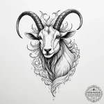 Tattoo design a capricorn goat-fish, appearin… — эскиз тату (№1755150652_0, 14.08.2025 05:50) — tattoo-photo.ru