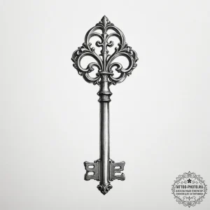 An old skeleton key - эскиз тату (№1755162901_0, 14.08.2025 09:15) — tattoo-photo.ru